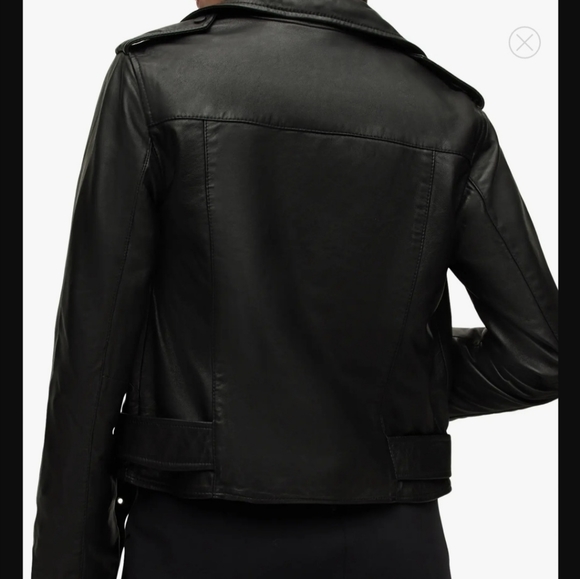 ALLSAINTS Balfern Leather Biker Jacket - Picture 2 of 10